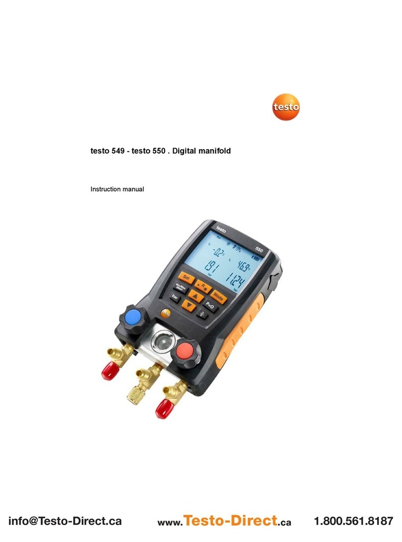 TESTO 549 User manual