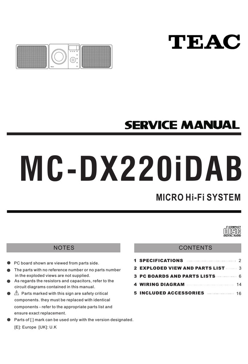 Teac MC-DX220iDAB Service manual