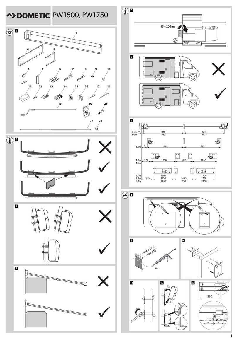 Dometic PerfectWall PW1500 installation manual
