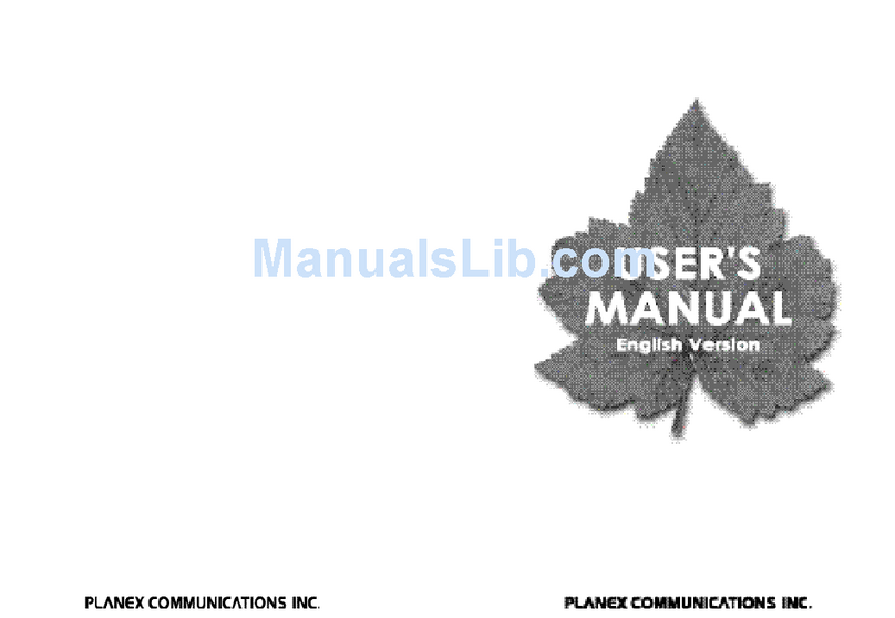 Planex FX-08IM User manual