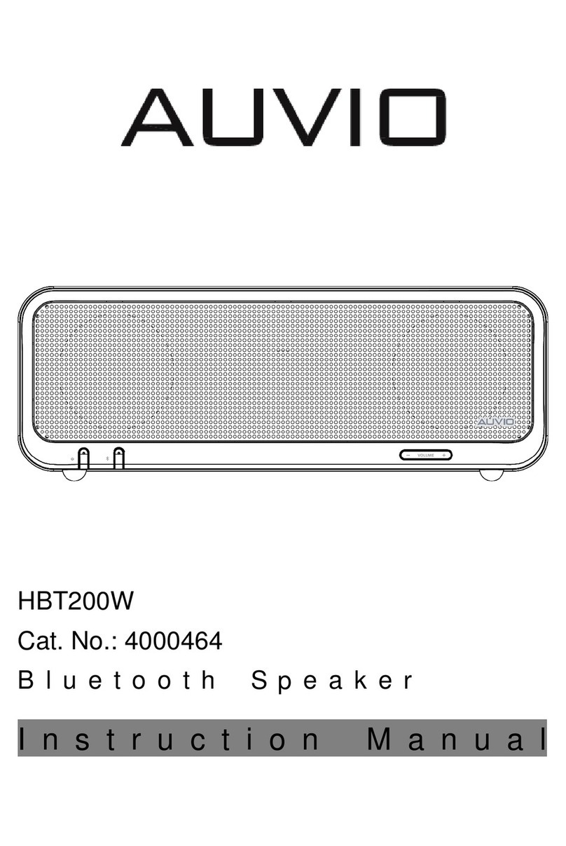 AUVIO HBT200W instruction manual