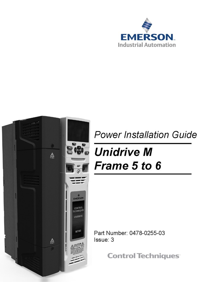 Emerson UNIDRIVE M600 User manual
