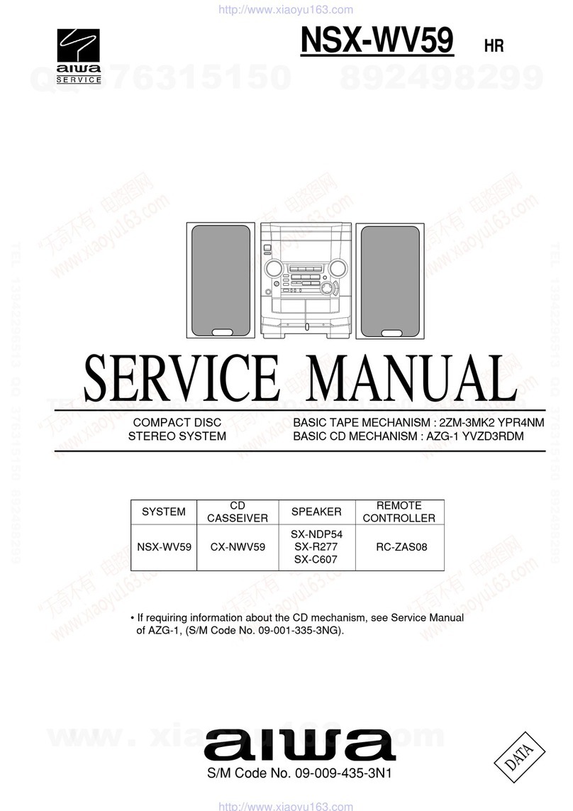 Aiwa NSX-WV59 Service manual