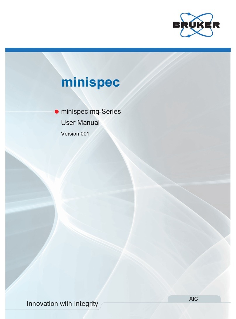 Bruker BioSpin minispec mq60 user manual