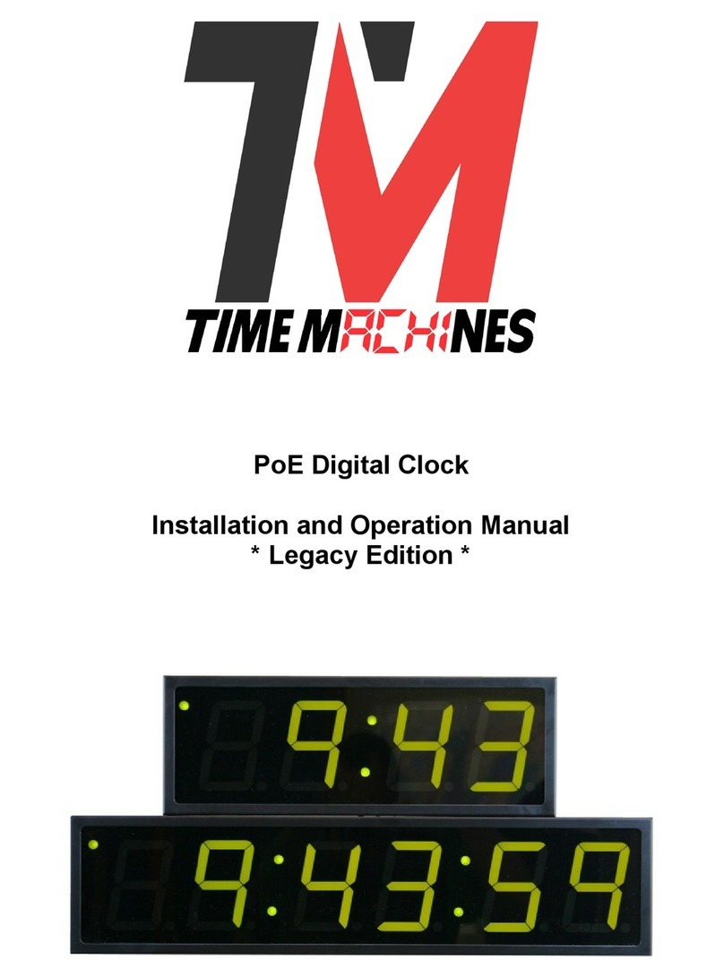 Time Machines 760-240-000 Installation and operation manual