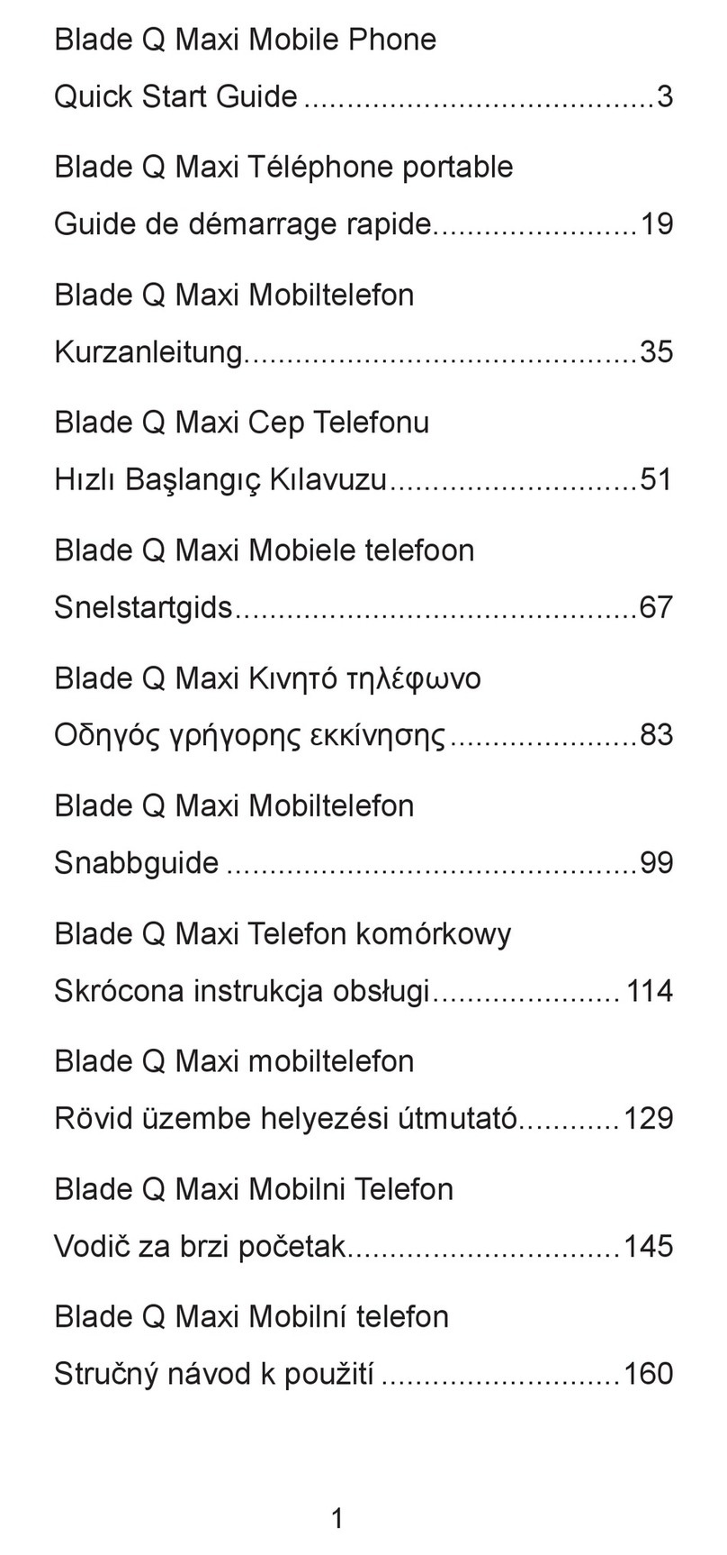 Zte Blade Q Maxi quick start guide