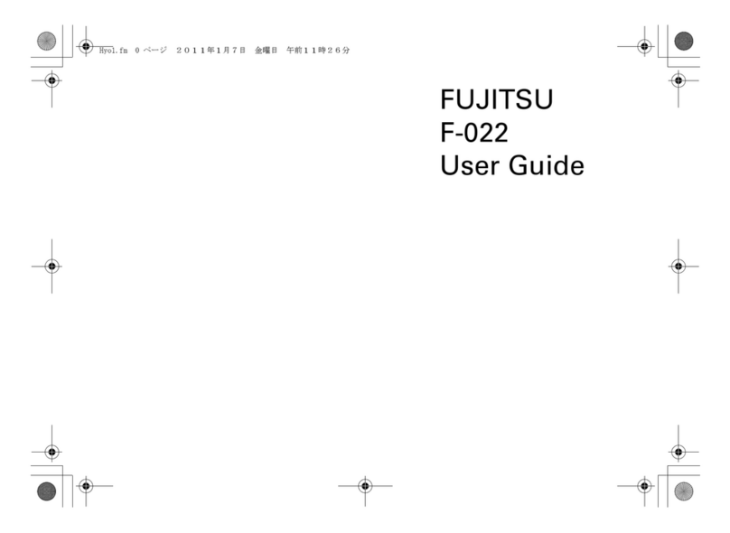 Fujitsu F-022 User manual