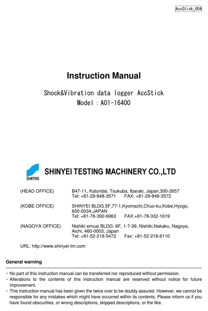 Shinyei A01-16400 instruction manual