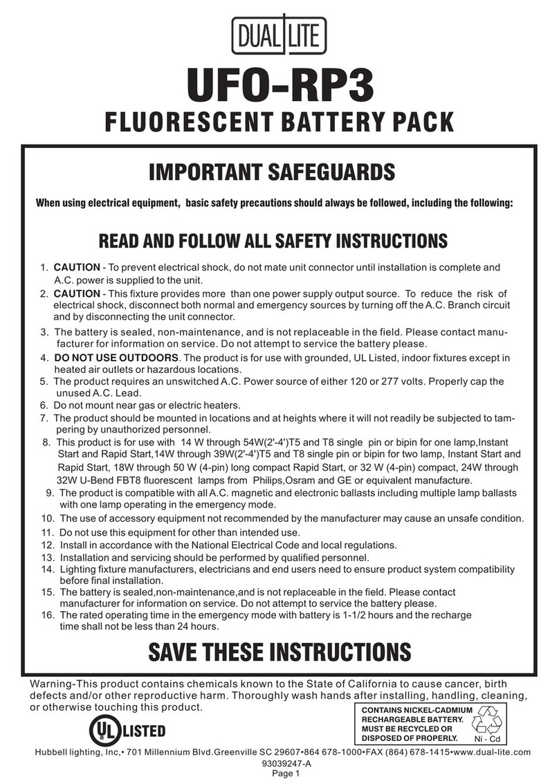 DualLite UFO-RP3 User manual