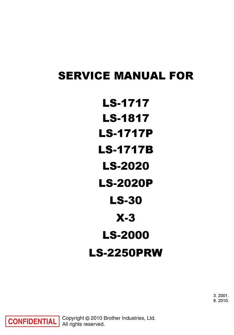 Brother LS-1717 Service manual
