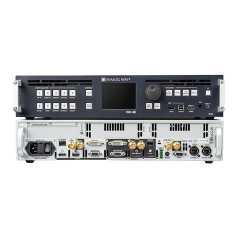Analog way VIO 4K User manual Analog way VIO 4K User manual