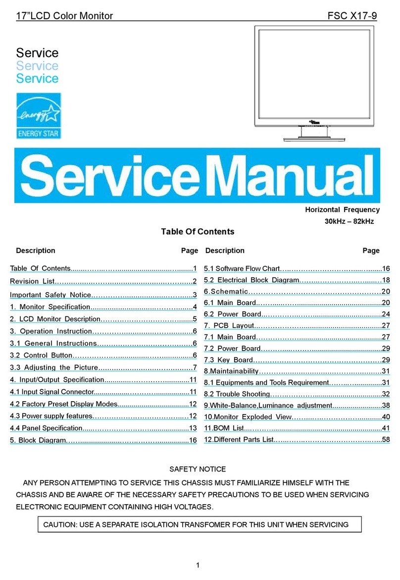 AOC FSC X17-9 User manual