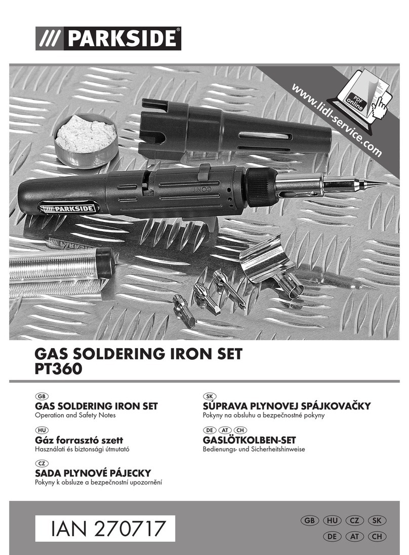 Parkside PT360 Operation and safety notes