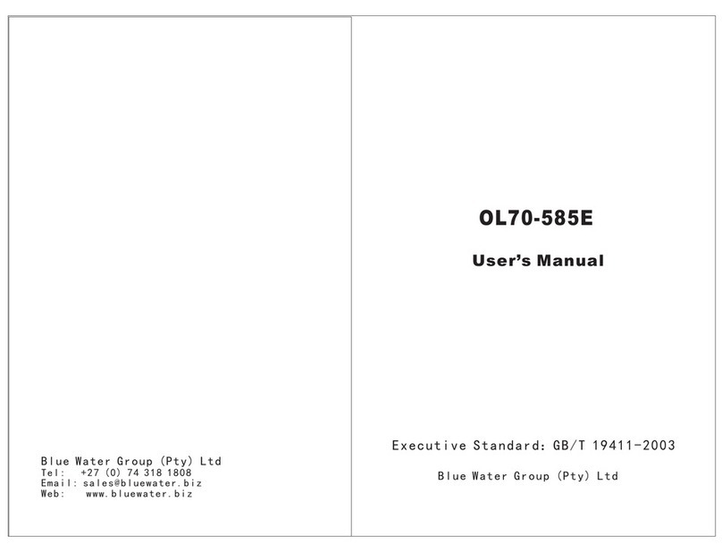 Blue Water Group OL70-585E user manual