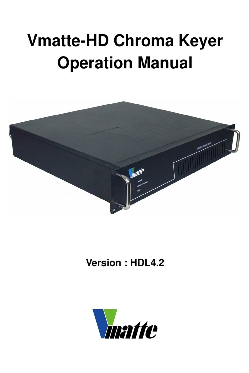 Vmatte Vmatte-HD HDL4.2 Operation manual