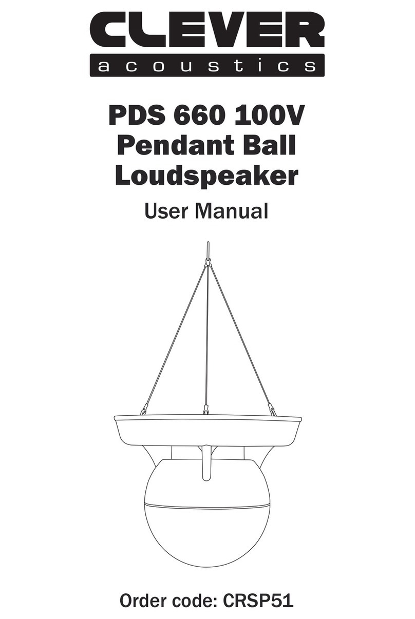 Clever Acoustics PDS 660 100V User manual Clever Acoustics PDS 660 100V User manual