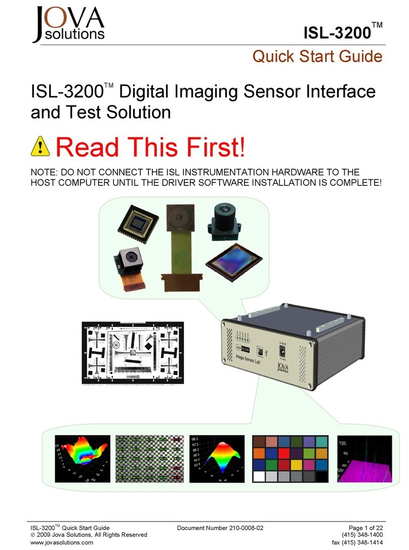 JOVA Solution ISL-3200 quick start guide JOVA Solution ISL-3200 quick start guide