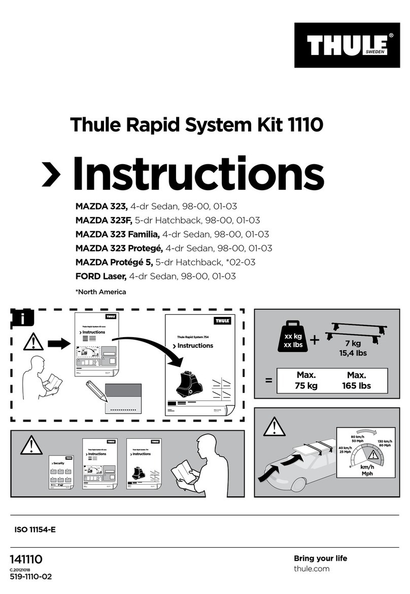 Thule Kit 1110 User manual