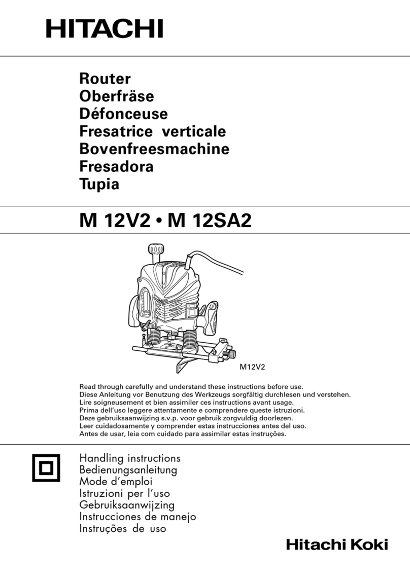 Hitachi M 12V2 User manual