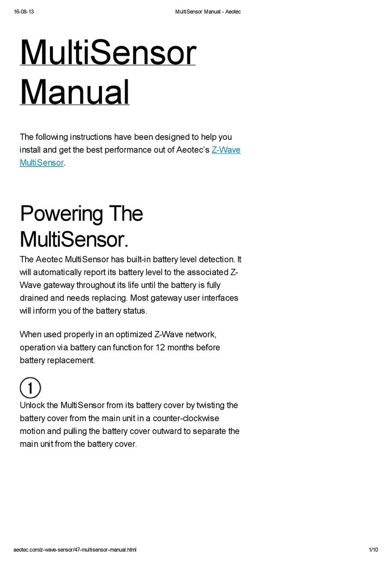 Aeotec Z-Wave MultiSensor  6 User manual