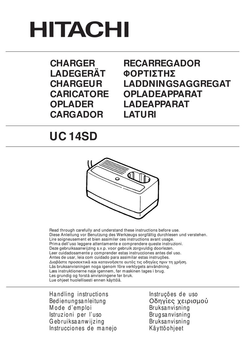 Hitachi UC 14SD Handling instructions Hitachi UC 14SD Handling instructions