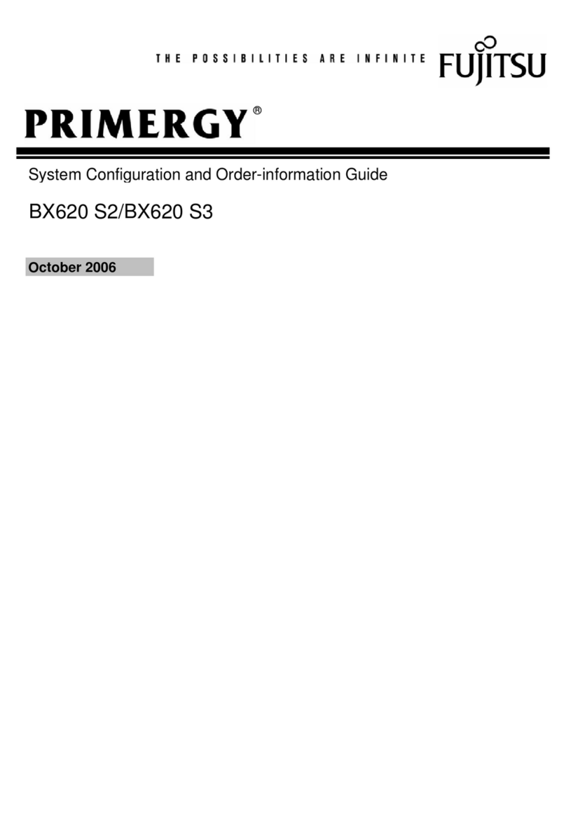 Fujitsu Primergy BX620 S2 Quick guide