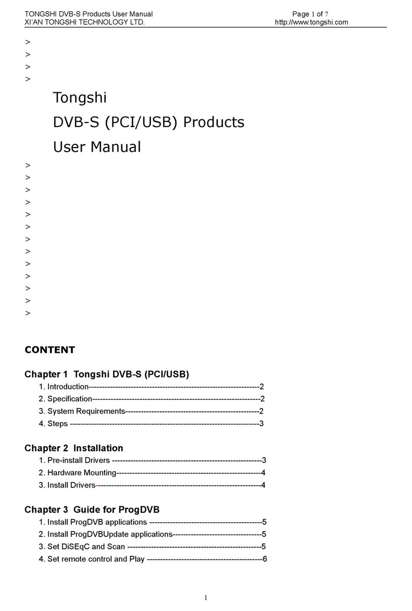 Tongshi DVB-S user manual
