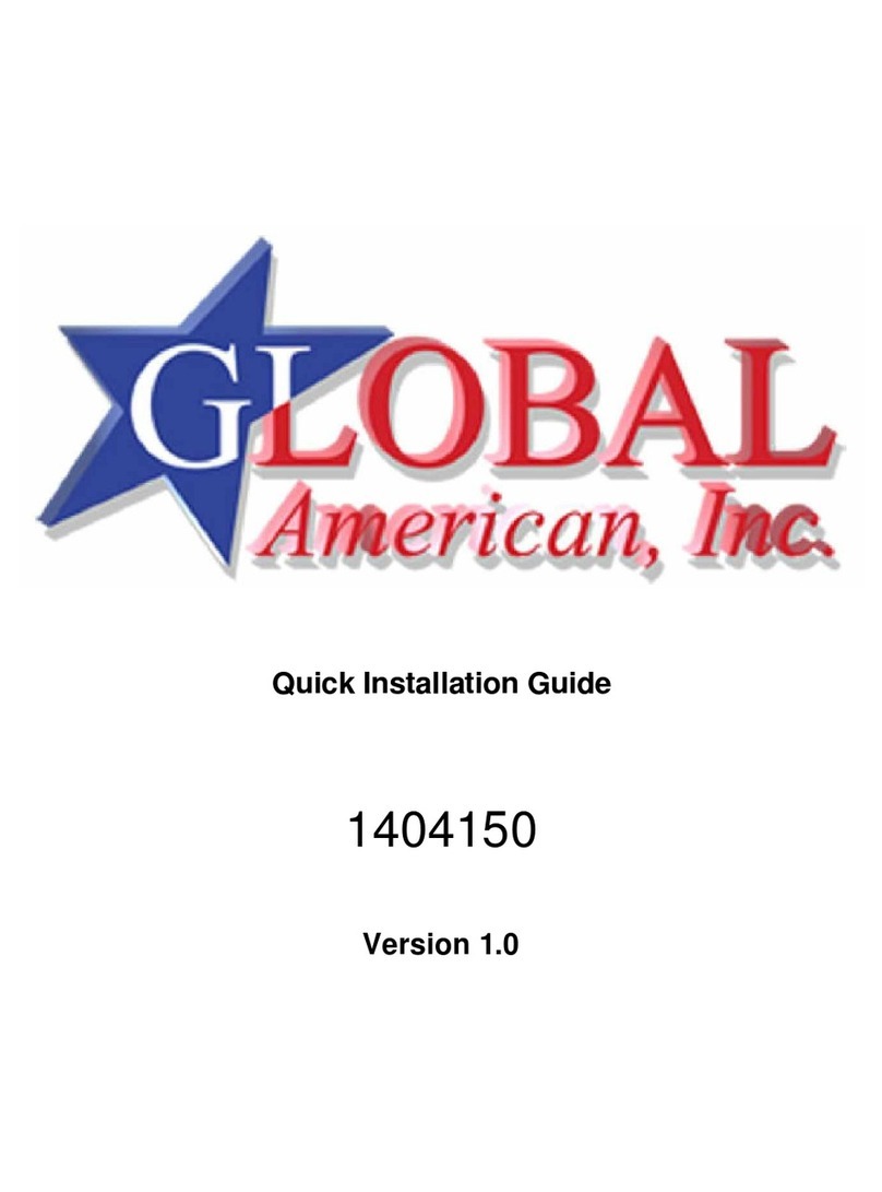 Global American Inc. 1404150 Quick installation guide Global American Inc. 1404150 Quick installation guide