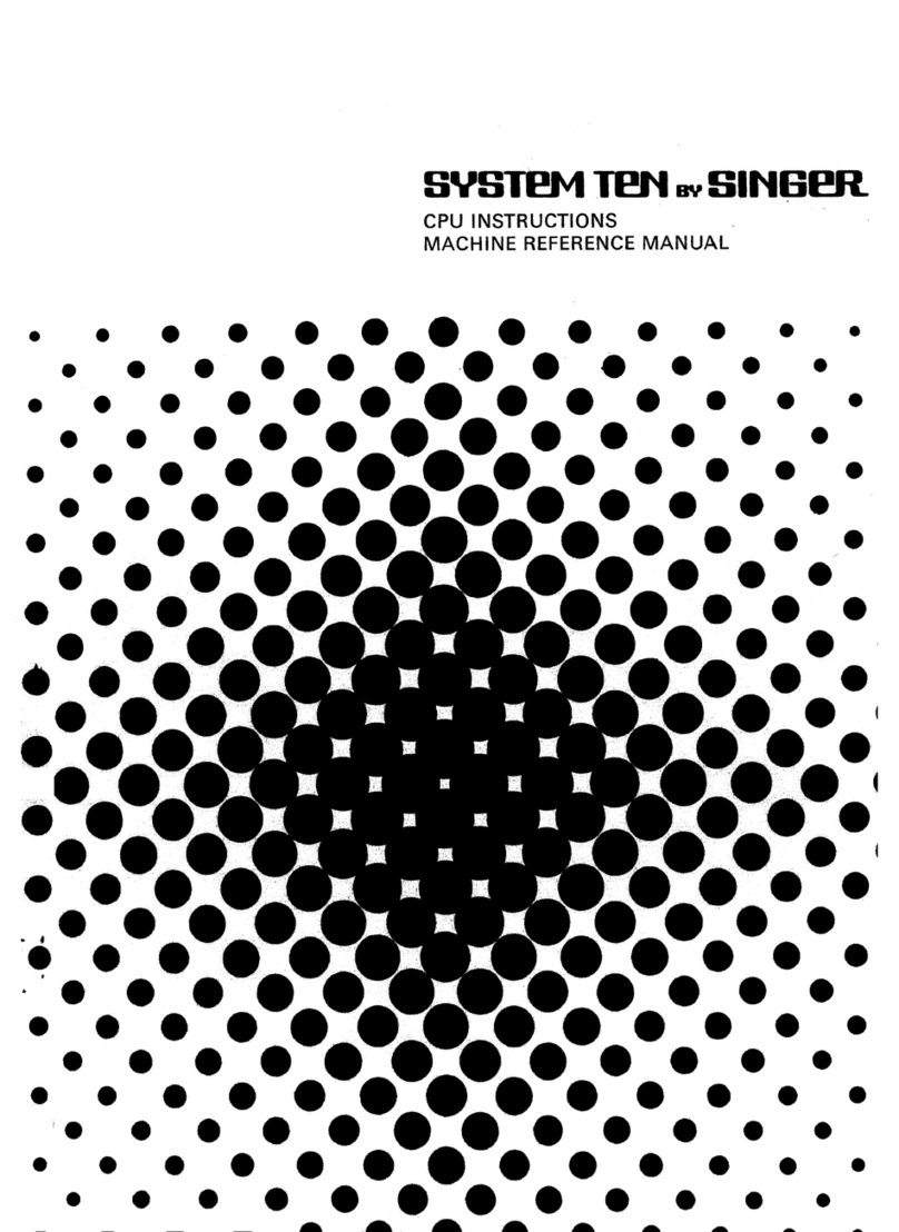 Singer SYSTEM TEN Reference manual