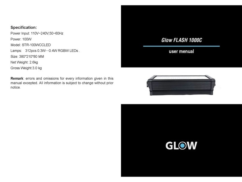 GLOW STR-100WCCLED user manual