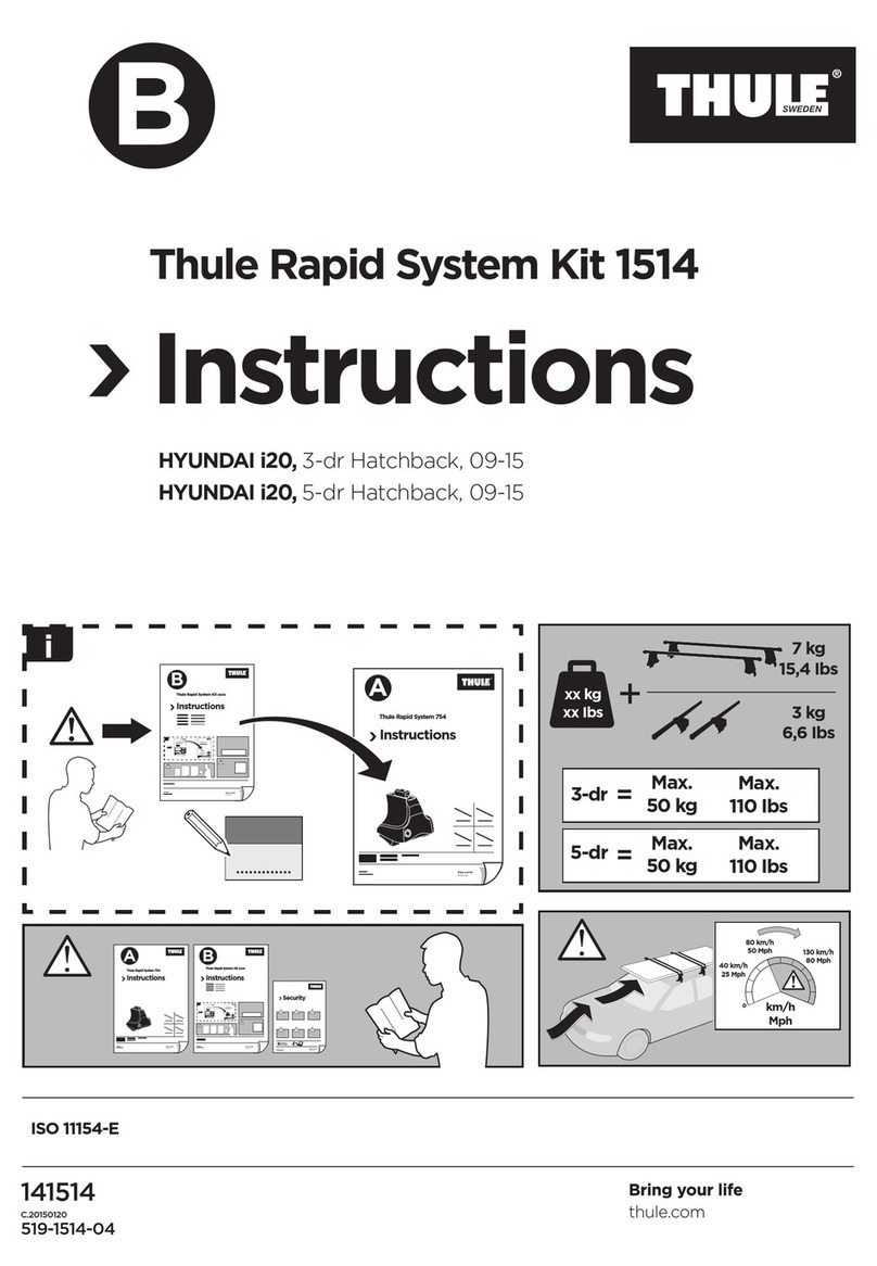 Thule Kit 1514 User manual Thule Kit 1514 User manual