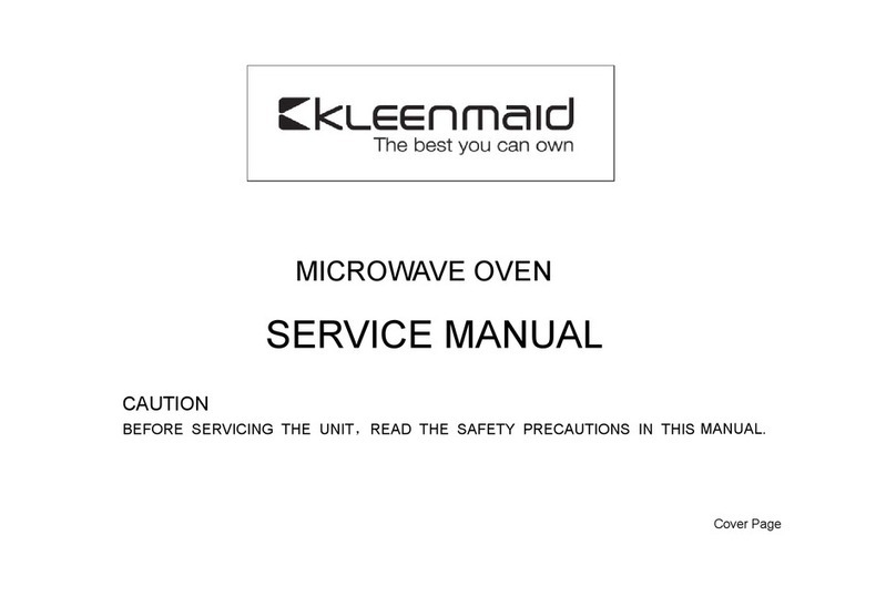 Kleenmaid MWG4511 Service manual