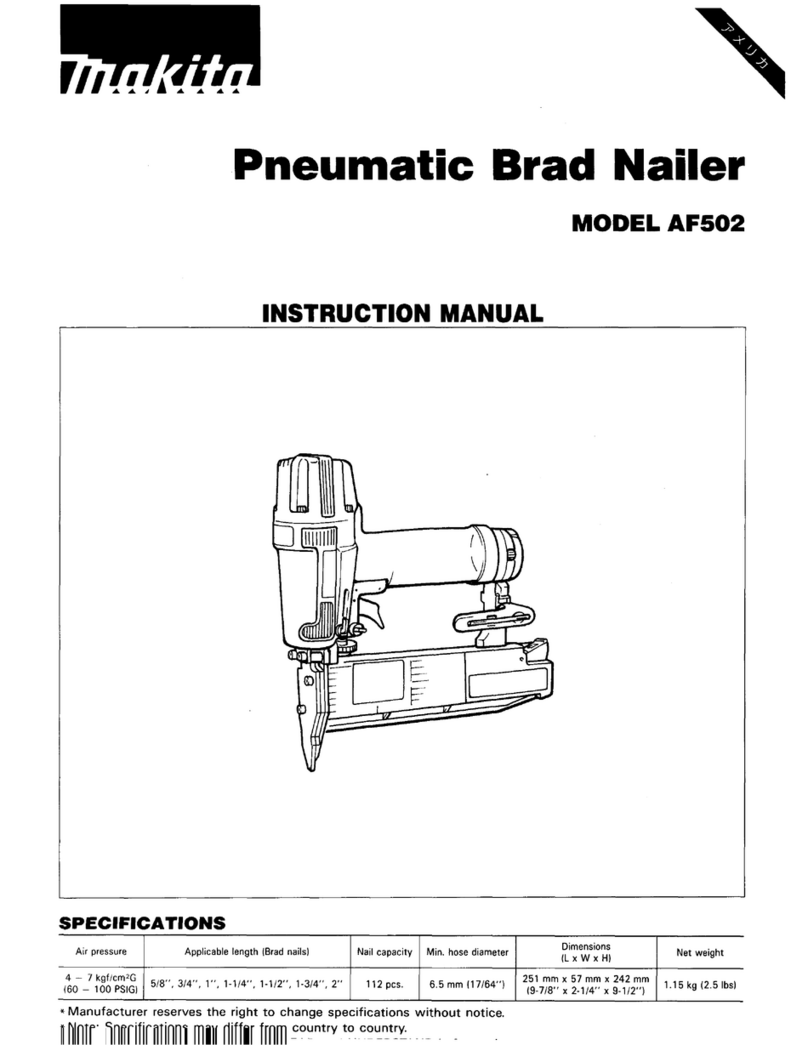 Makita AF502 instruction manual