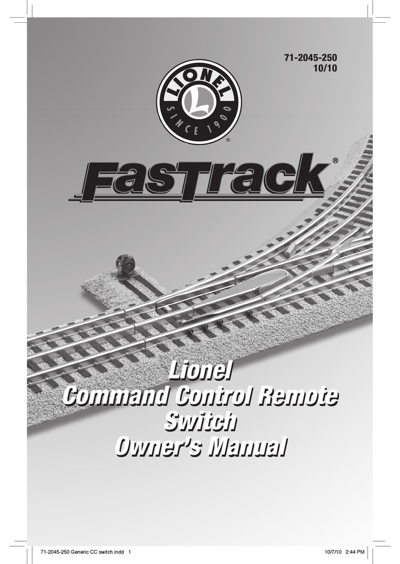 Lionel Fastrack User manual