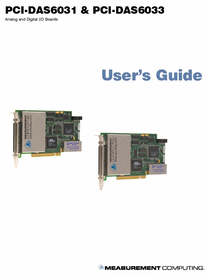 Measurement Computing PCI-DAS6031 User manual