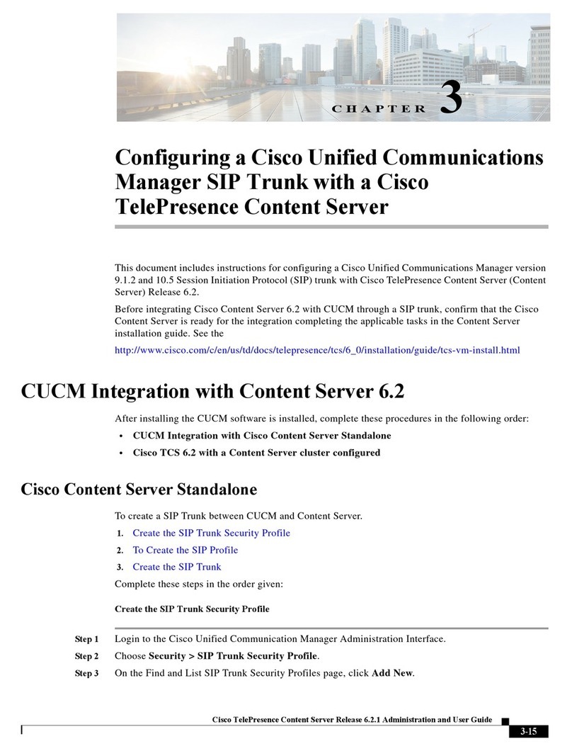 Cisco TelePresence User manual