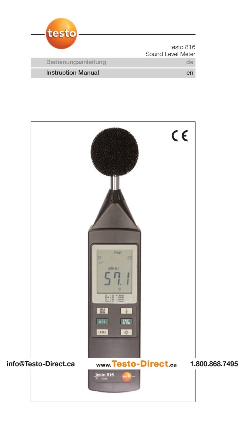 TESTO 816 User manual TESTO 816 User manual