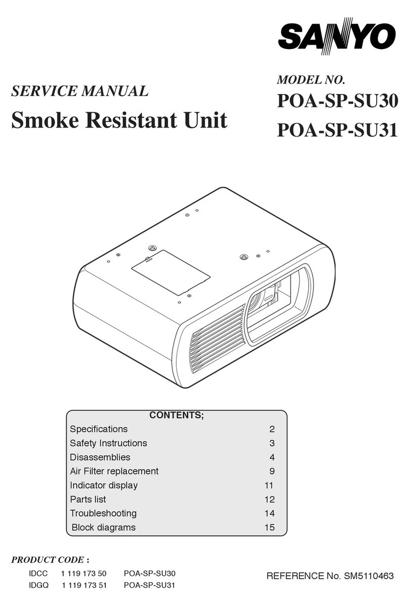 Sanyo POA-SP-SU31 Service manual
