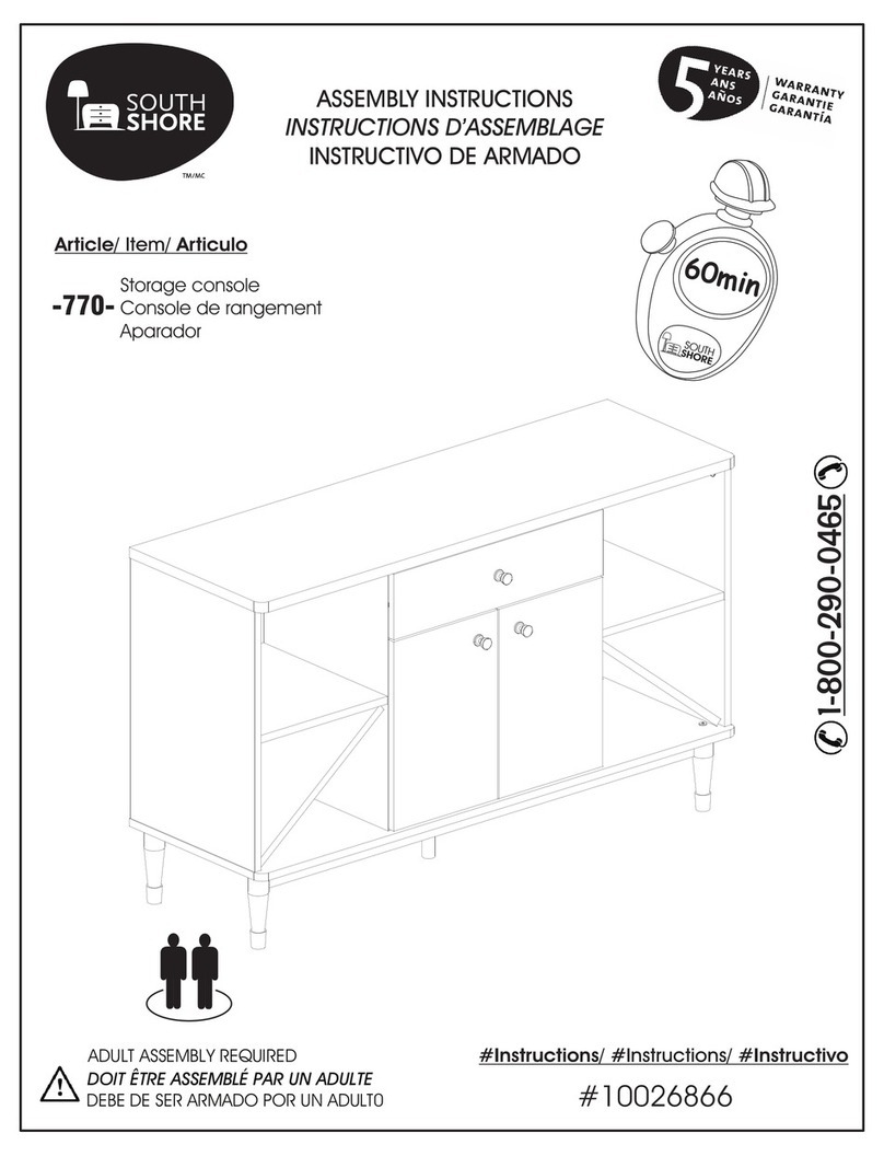 SouthShore 770 Assembly instructions
