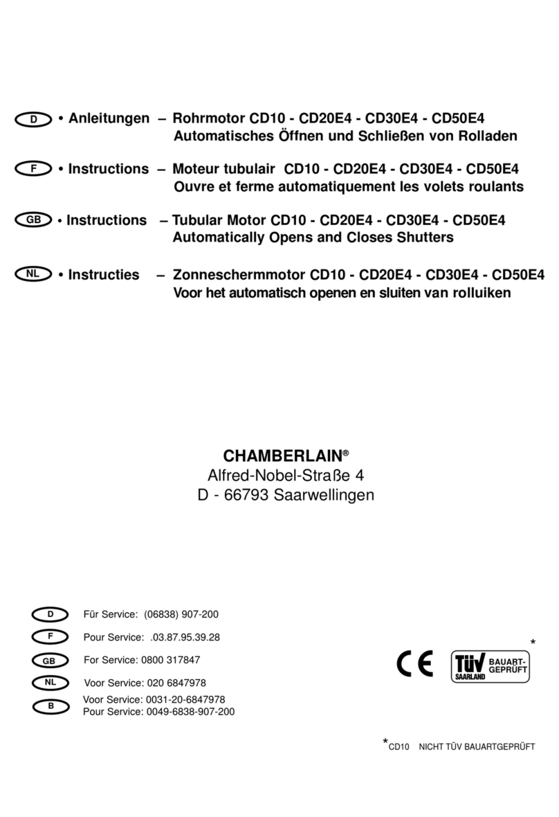 Chamberlain CD 10 User manual