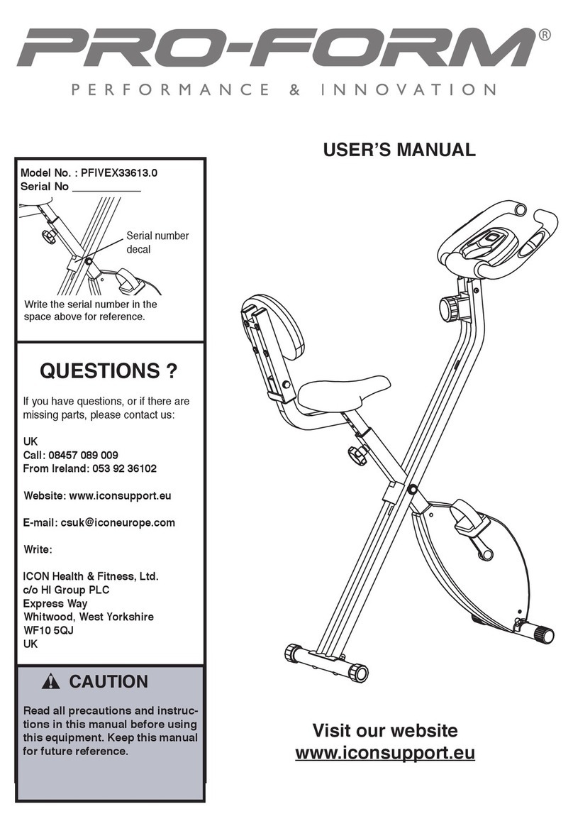 Pro-Form PFIVEX33613.0 User manual