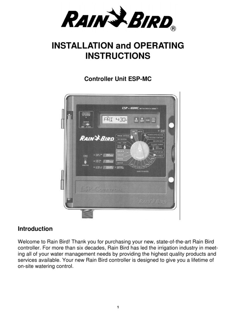 Rain Bird ESP-MC Installation and operating instructions Rain Bird ESP-MC Installation and operating instructions