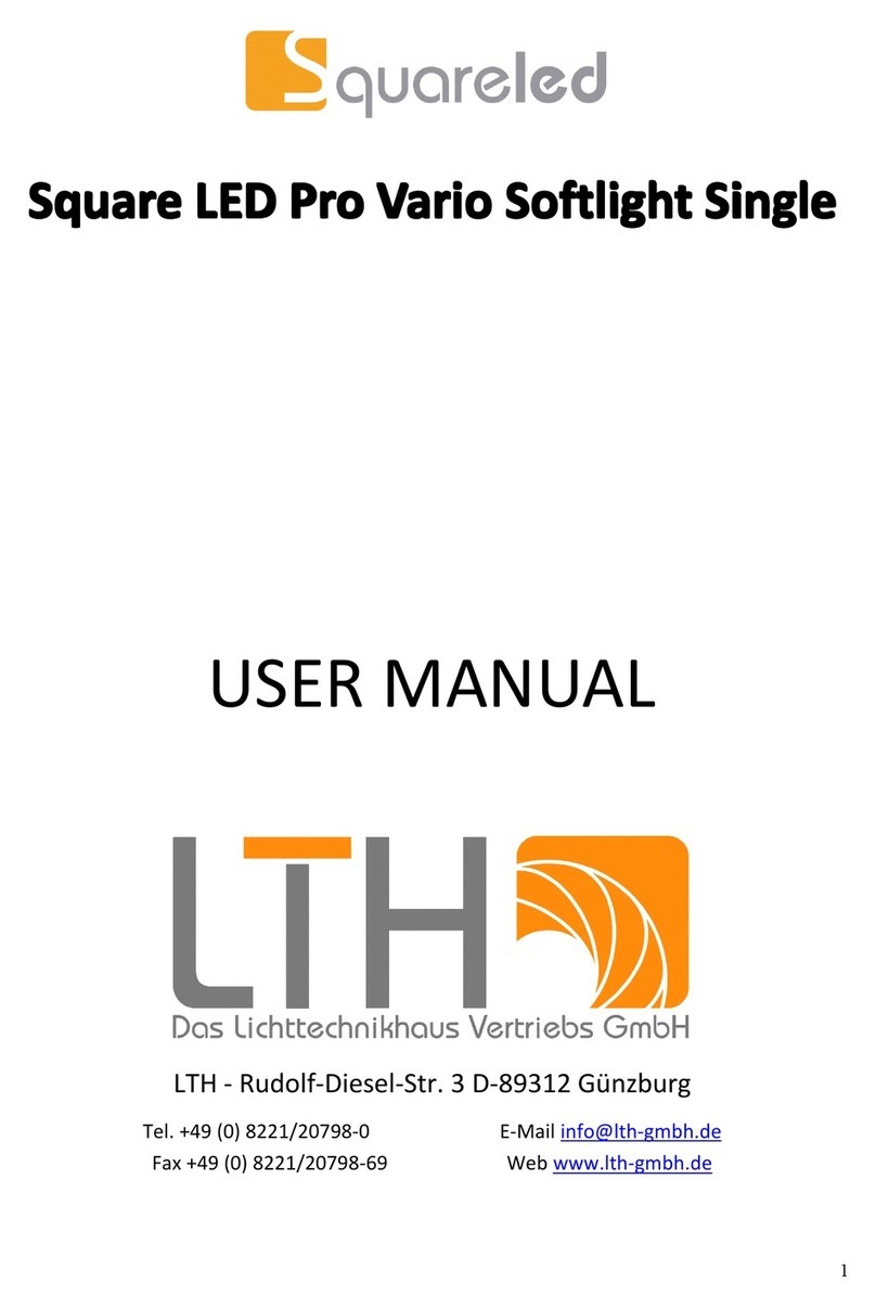 LTH Square LED Pro Vario Softlight Single user manual