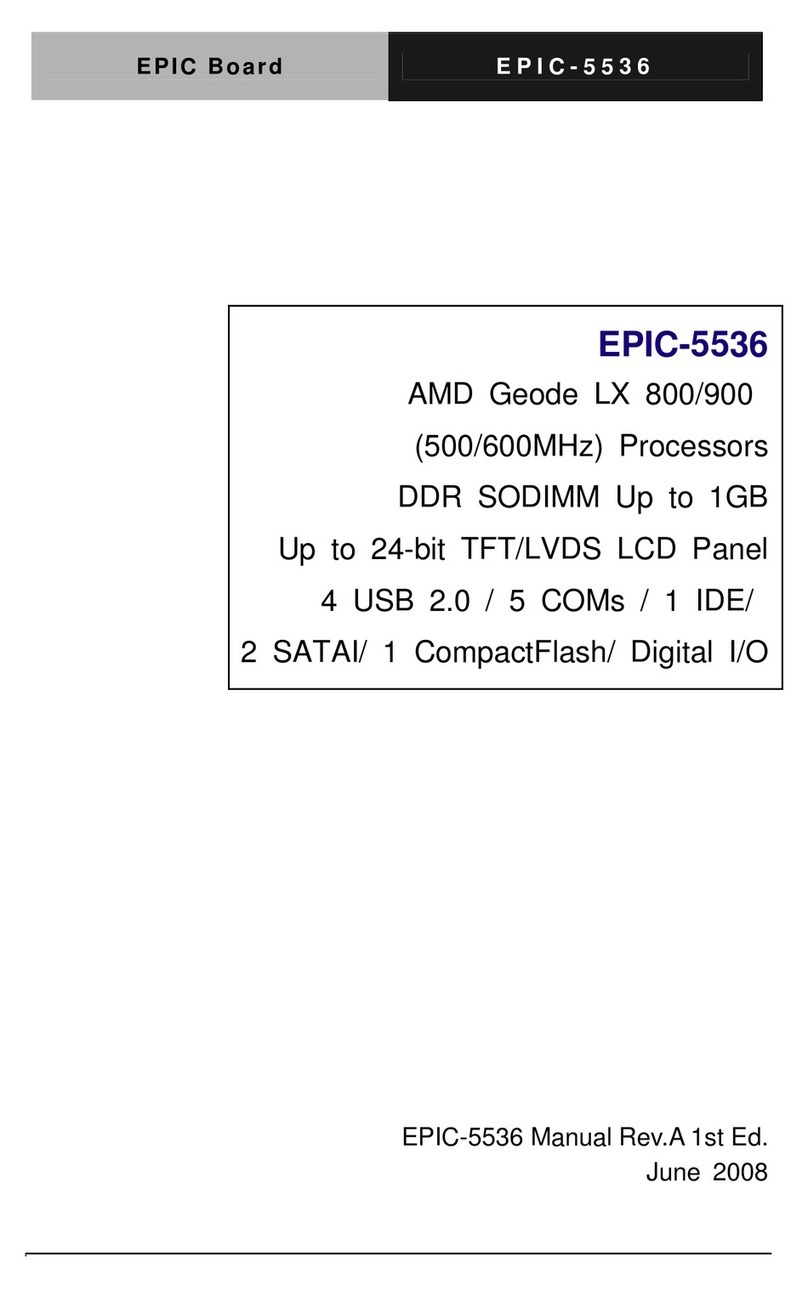 Aaeon EPIC-5536 User manual