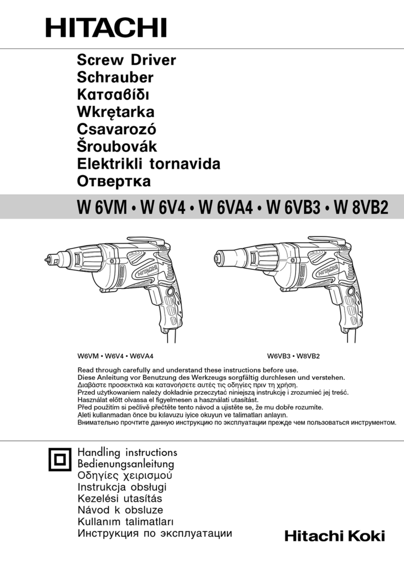 Hitachi W 6VM User manual