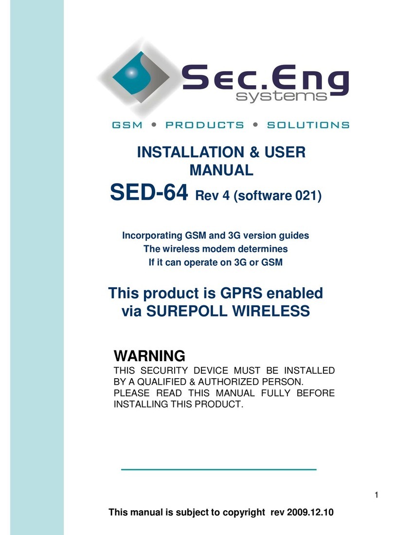 SecEng SED-64 Installation & user manual
