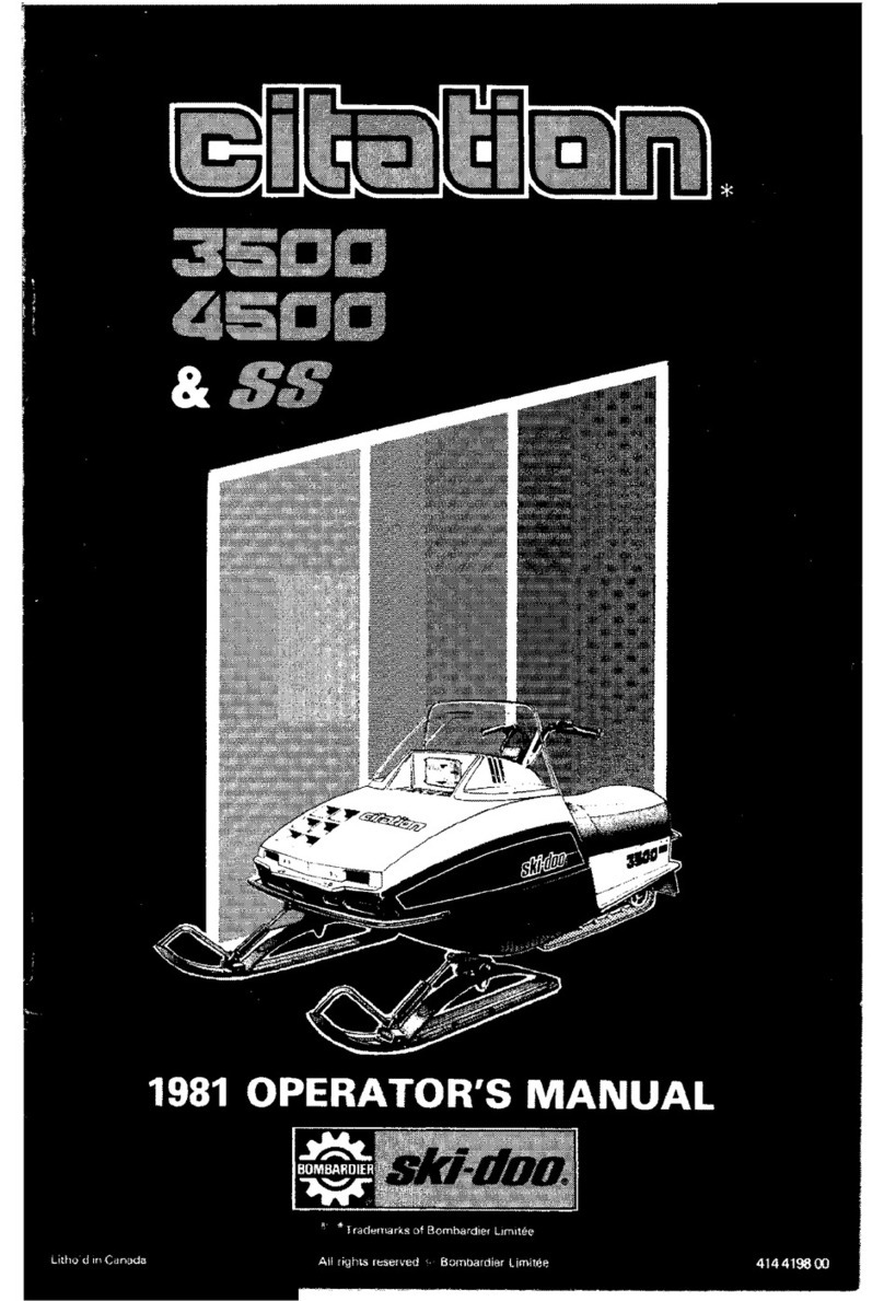 Ski-Doo 1981 Citation 3500 User manual Ski-Doo 1981 Citation 3500 User manual