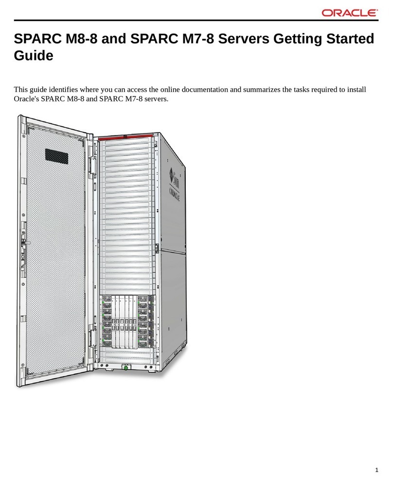 Oracle SPARC M8-8 User manual Oracle SPARC M8-8 User manual