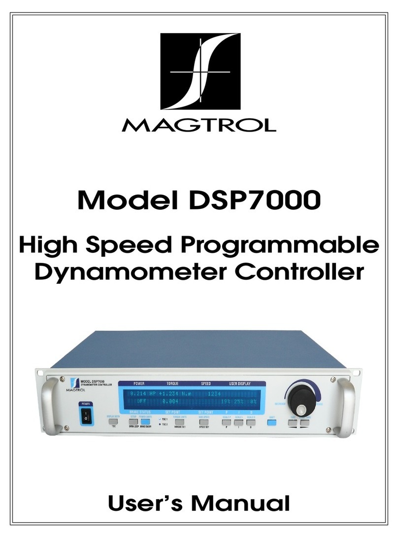 Magtrol DSP7000 User manual