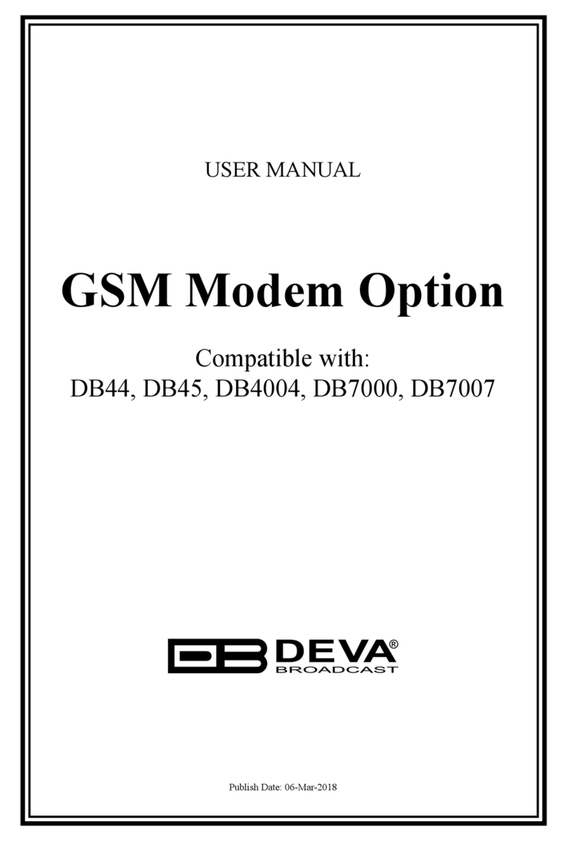 DEVA Broadcast DB44 User manual